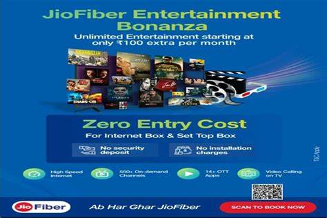 Reliance Jio launches new JioFiber 'entertainment bonanza' postpaid plan - The Economic Times