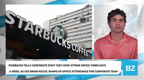 Starbucks to mandate workers return to office 4 days/week as CEO Brian Niccol continues turnaround efforts