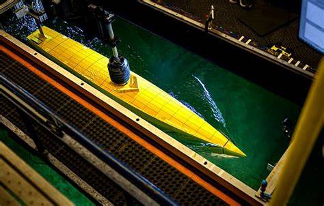 Stealthy ship hull cuts through waves like butter