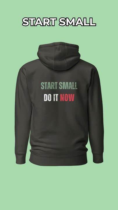 When to start small and do it for real