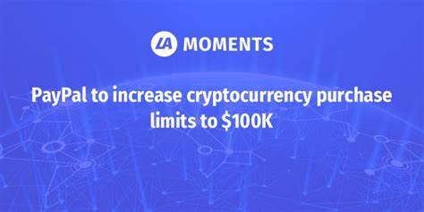 PayPal increases weekly cryptocurrency purchase limit to $100K 