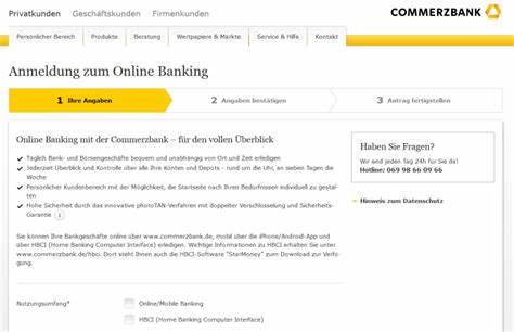 Online Banking - Ihre Möglichkeiten bei uns - Commerzbank