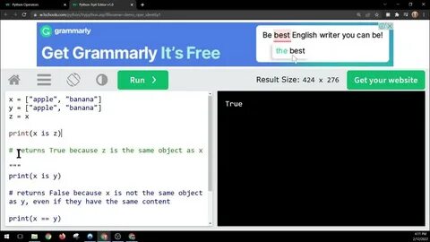 Python Operators - W3Schools