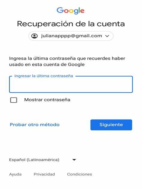 Acceso: Cuentas de Google