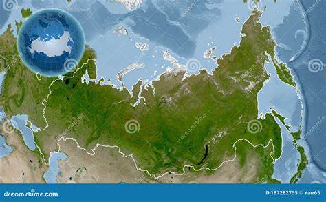 Satelliet Kaart van Rusland - Gosur.com