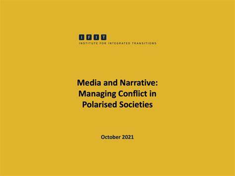 Conflicting narratives and polarization on social media