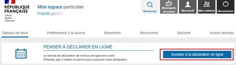 Impôts : accéder à votre espace Particulier - Service-public.fr