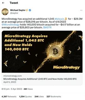 Michael Saylor of MicroStrategy suggests possible Bitcoin purchase for 11th week in a row - Binance