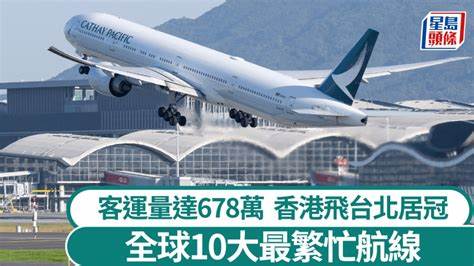全球10大最繁忙航线︱香港飞台北登榜首，惟仍比疫情前少15% | 星岛环球网