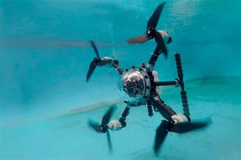 Students build new hybrid drone that can fly in the air and the dive underwater