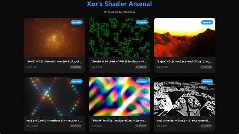 XOR's Shader Arsenal: A collection of various tiny shaders