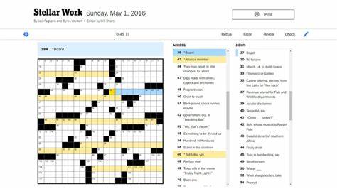 NYT Crossword: answers for Thursday, October 10