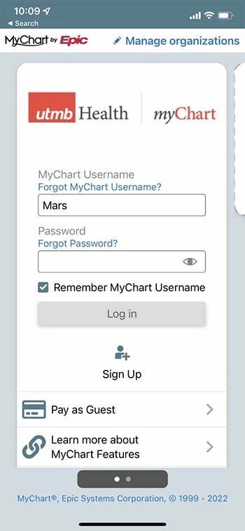 MyChart - Login Page - LUHS