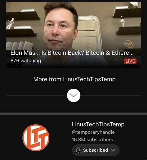 YouTube Draws Criticism as Crypto Scam Hits Linus Tech Tips, Featuring Elon Musk - DailyCoin