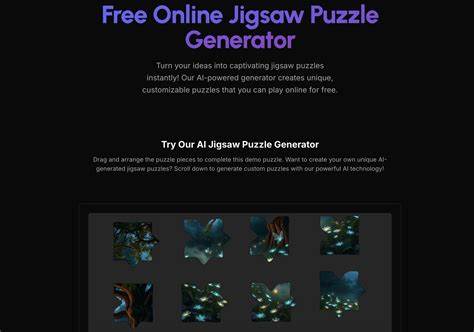 Show HN: I built a free AI jigsaw puzzle generator, solve puzzles, earn credits