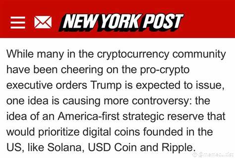 Trump to Create US Altcoins Reserve: $SOL Surges by 20% - Binance