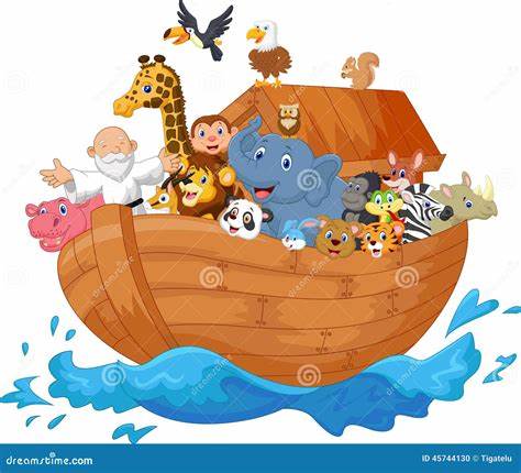Cartoon Of Noah Ark stock illustrations