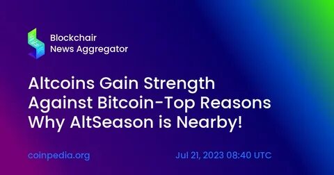End Of The Altseason? Here’s Why Altcoins Are No Longer Able To Compete With Bitcoin. - Cointribune EN