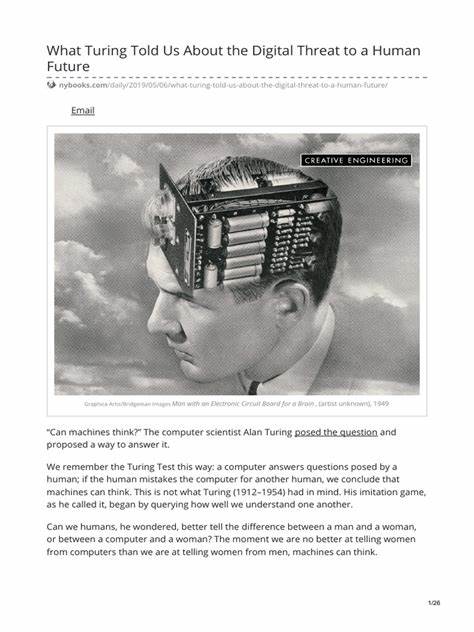 What Turing Told Us About the Digital Threat to a Human Future (2019)