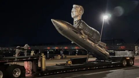 'Super fans' raise $600K for monument of Elon Musk as a goat riding a rocket - Beaumont Enterprise