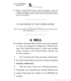 Just In: Senator Cynthia Lummis To Reintroduce Bitcoin Act Bill In US Congress