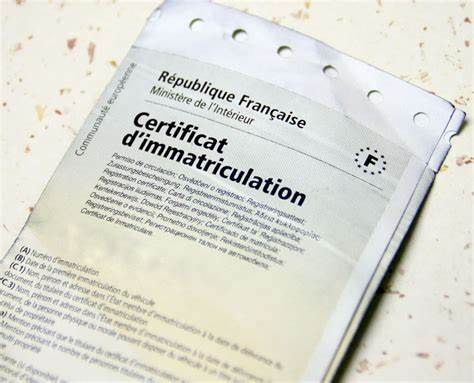 Refaire votre certificat d’immatriculation