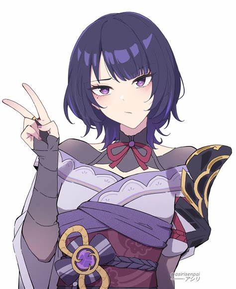 Ei with short hair (by: Asiri) : r/RaidenMains - Reddit