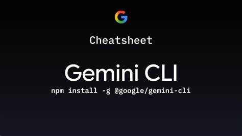 Gemini-CLI-Cheatsheet