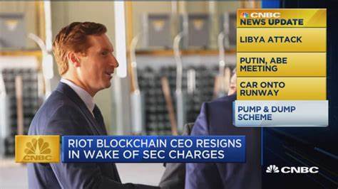 Riot BlockChain CEO John O'Rourke is out, interim chief exec is named in wake of unrelated SEC charges - CNBC