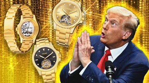 Trump promotes a limited edition gold watch for $9999, payable with $TRUMP tokens! - Binance