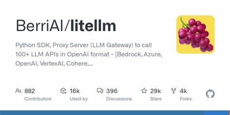 Litellm Python SDK Proxy Server LLM Gateway Call 100 LLM APIs in OpenAI Format