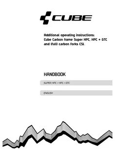 OPERATING INSTRUCTIONS - Cube Bikes