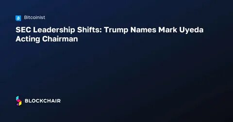 Trump Names Uyeda Acting SEC Chair, Regulators Get Ready For Crypto Makeover - Benzinga