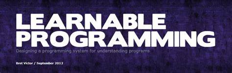Learnable Programming (2012)