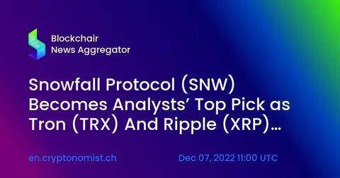 Sad You Slept Through Ripple (XRP) and TRON (TRX) Rallies? Here's Another Coin You Can Buy Before Its Breakout - Analytics Insight