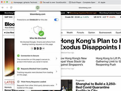 DuckDuckGo now features a Blocked Sites list