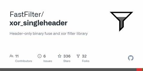 XOR_singleheader: Header-only binary fuse and XOR filter library