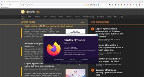 Mozilla Firefox 143.0 adds support for Progressive Web Apps