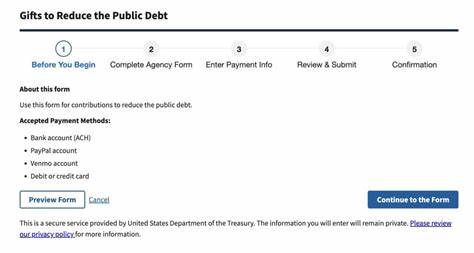 Donate to the Treasury to help pay down the $36.7T public debt