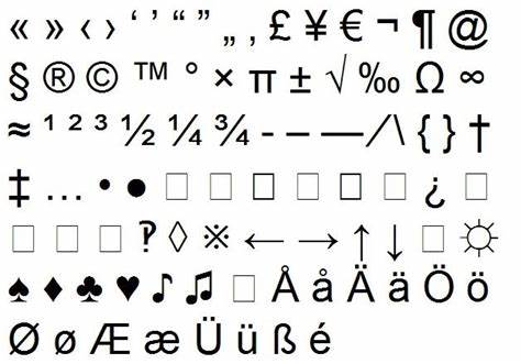LISTA DI CARATTERI SPECIALI utili da copiare ed incollare