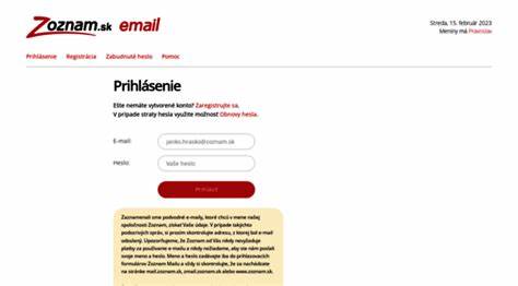 Zoznam Email – Plnohodnotný slovenský freemail