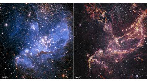 NASA's Hubble and Webb Telescopes Reveal Two Faces of a Star Cluster Duo