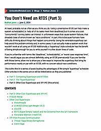 You Don't Need an RTOS