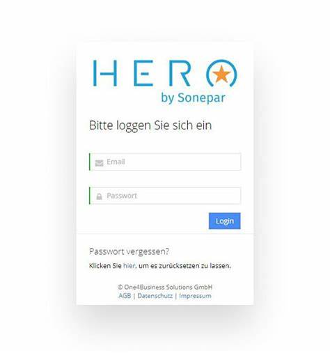 Login - Sonepar-HERO Software für Elektriker