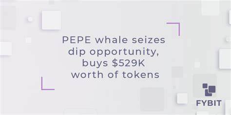 PEPE whale seizes dip opportunity, buys $529K worth of tokens