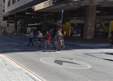 Google street view captures man swearing at camera for the entire length of a street - Mashable