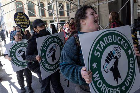 The next phase of Starbucks’ turnaround plan is offering executives up to $6 million in stock grants, as baristas scrap to get annual raises above 2%