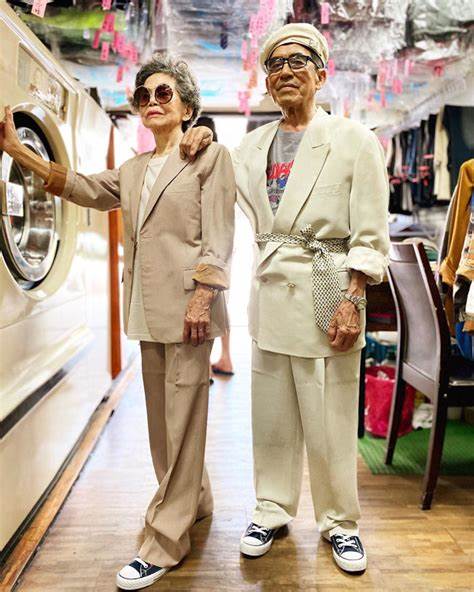 How the grandparents who own a laundromat became internet-famous by posing in clothes left behind by their customers - Business Insider