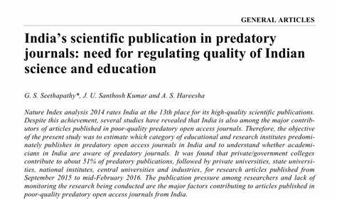 Why do Indian researchers accept to publish in predatory journals?