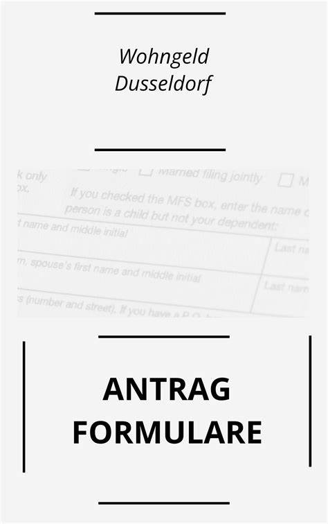 Wohngeld Düsseldorf : Antrag (PDF) | (Online) - (2025)